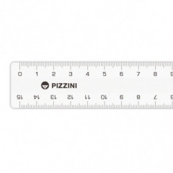 Regla acrílica Pizzini, 15cm.