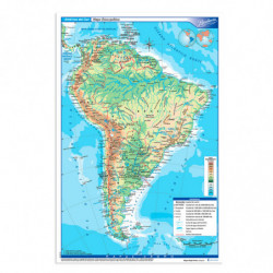 Mapa América del Sur físico...