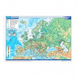 Mapa Europa físico político...