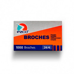 Broches Ezco N°26/6, caja...