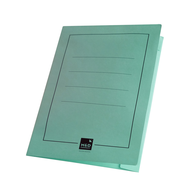 Carpeta 3 solapas de cartulina Oficio verde