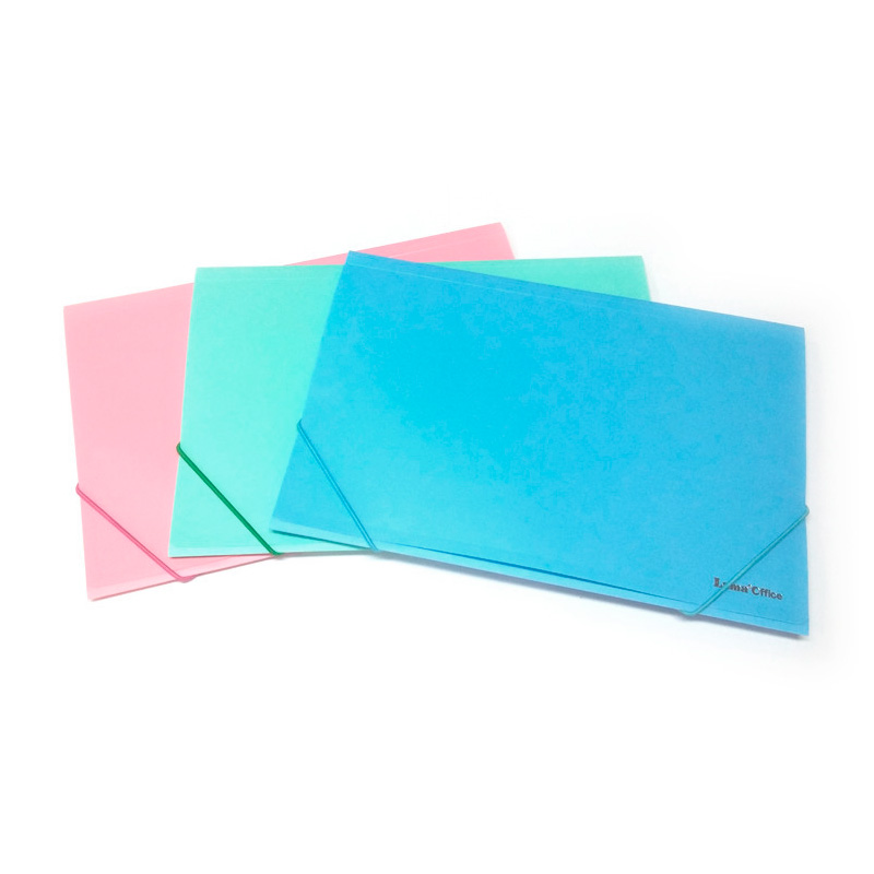 Carpeta 3 solapas con elástico Lama Office  A4, color pastel