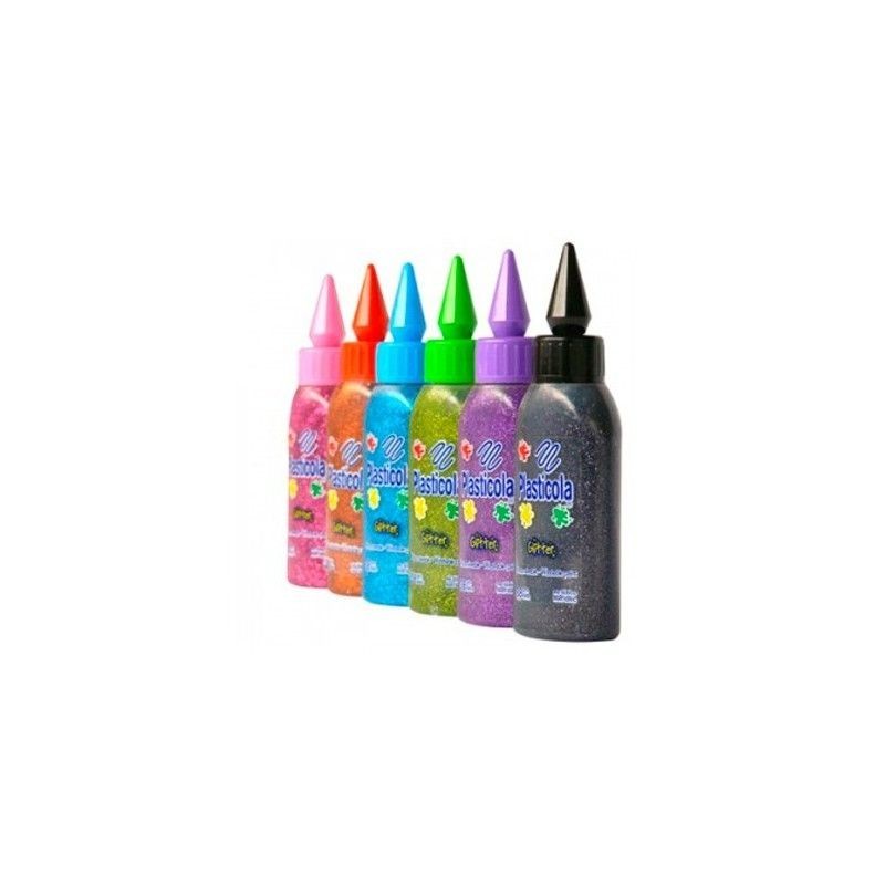Adhesivo brillo Plasticola, 38g. pack de 12 unidades