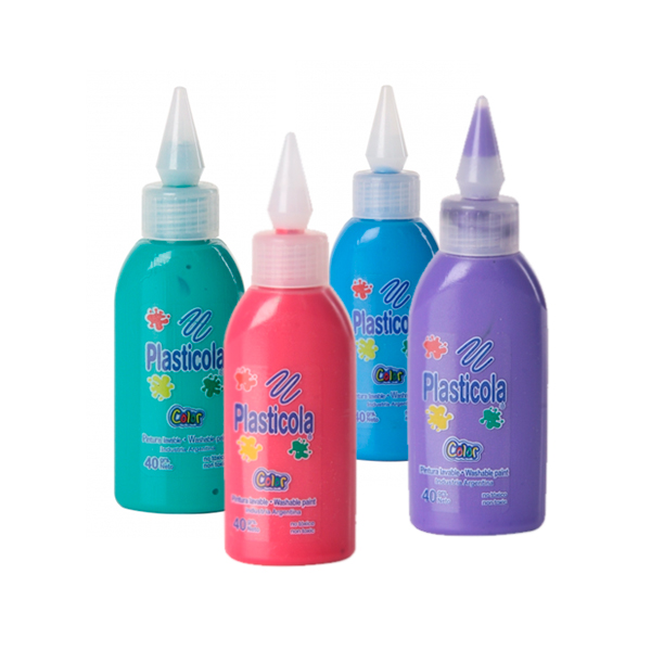 Adhesivo vinílico Plasticola, 40g. pack de 6 unidades