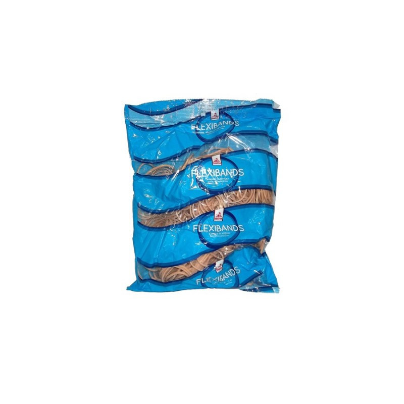 Bandas elásticas  Flexi-Banditas de látex, 0.2 x 130 x 80mm. bolsa de 1000g.