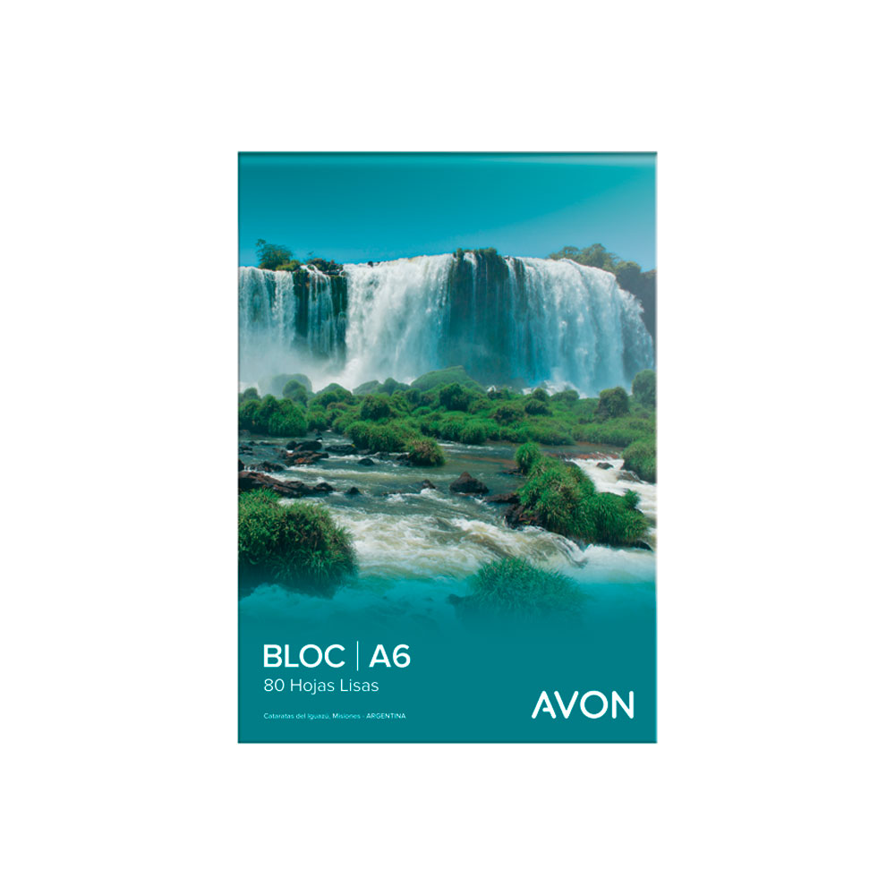 Block borrador Avon Esquelita, 80 hojas lisas blancas