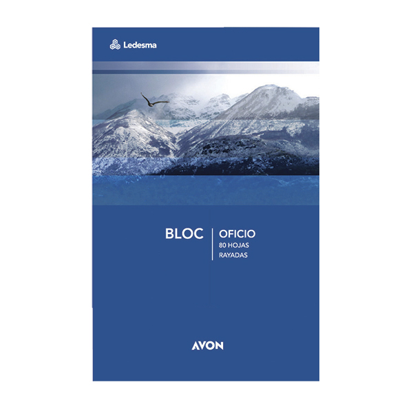 Block Avon Oficio, 80 hojas rayadas perforadas