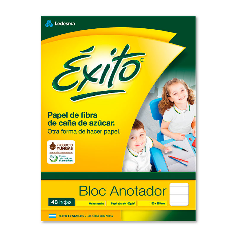 Block Éxito anotador N°3, 48 hojas rayadas