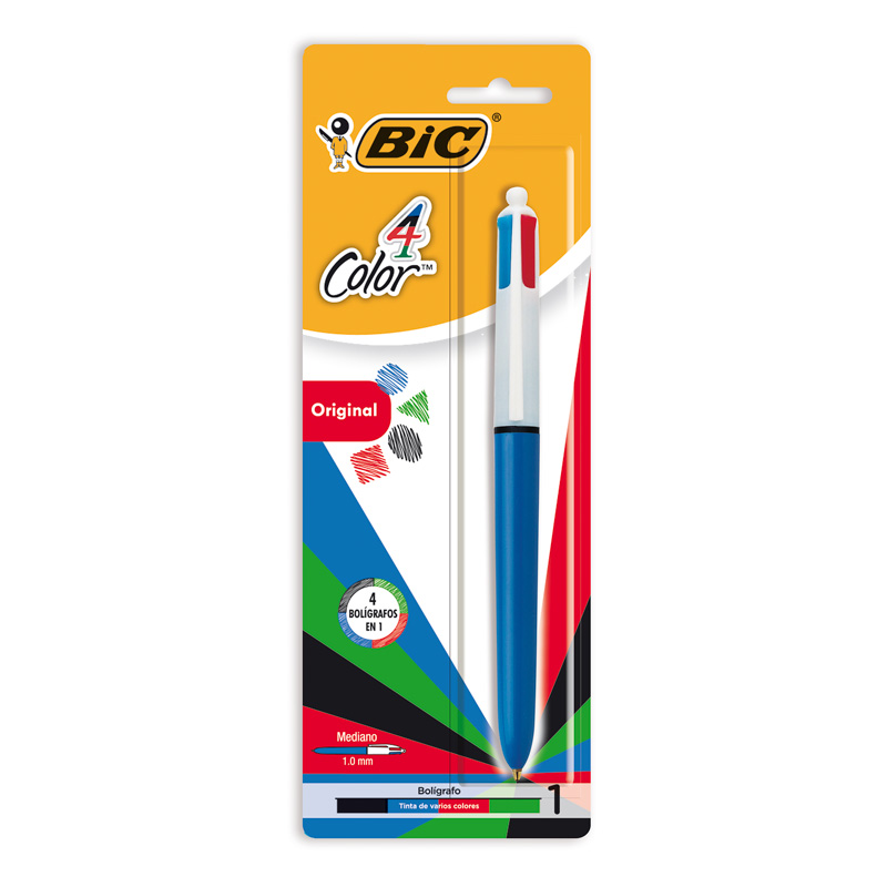 Bolígrafo de 4 colores en 1 Bic 4 Color Original