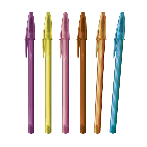 Bolígrafo Bic Fashion, blister de 10 colores (8 + 2 Neón)