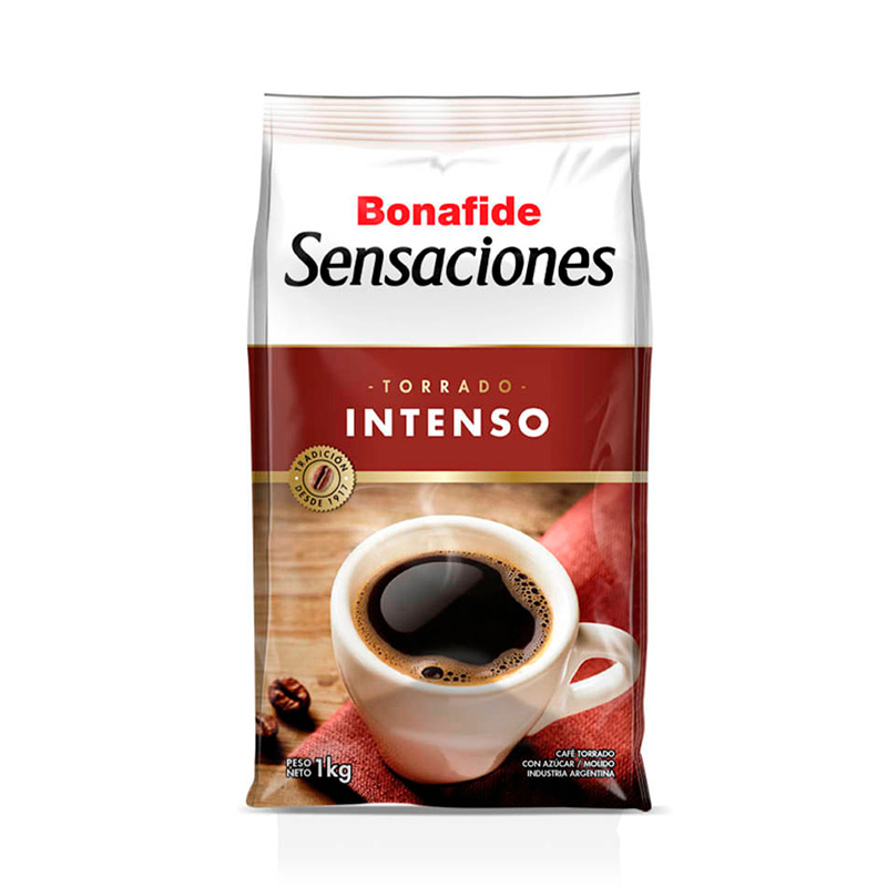 Café Bonafide torrado intenso, pack de 1kg.