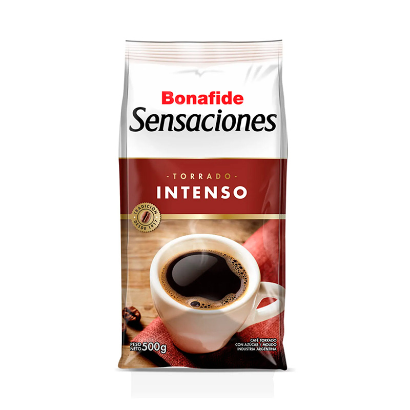 Café Bonafide torrado intenso, pack de 500g.