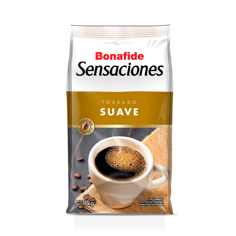 Café Bonafide torrado suave, pack de 1kg.