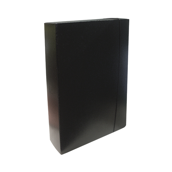 Caja archivo con elástico, de fibra Oficio, 80mm.