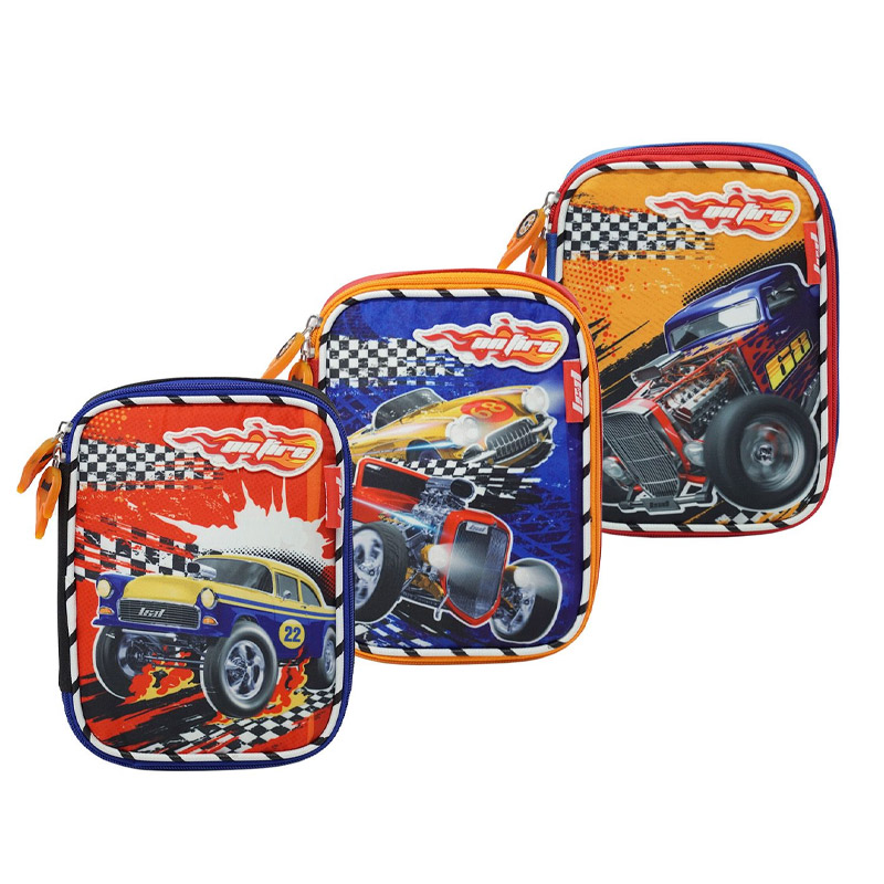 Cartuchera de 1 cierres con 1 división LSyD Car Fire