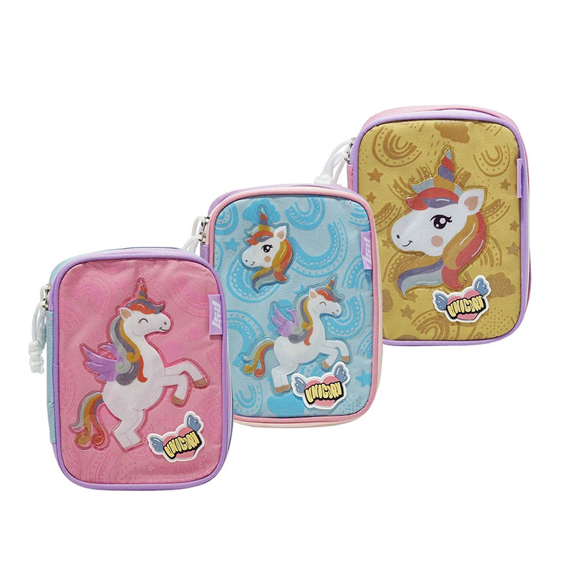 Cartuchera de 1 cierres con 1 división LSyD Unicorn