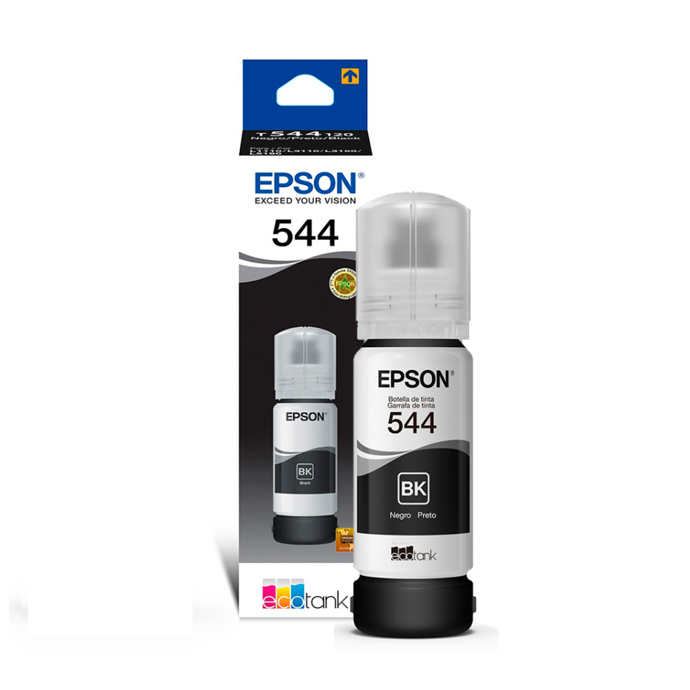 Botella de tinta Original Epson T544 T544120-AL negro
