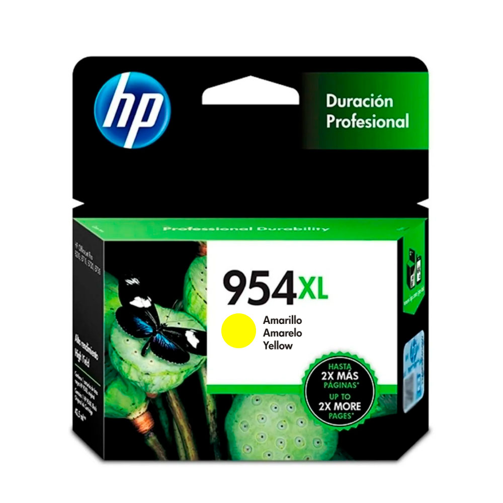 CARTUCHO ORIGINAL HP 954XL LS68AL, Alto Rendimiento Amarillo