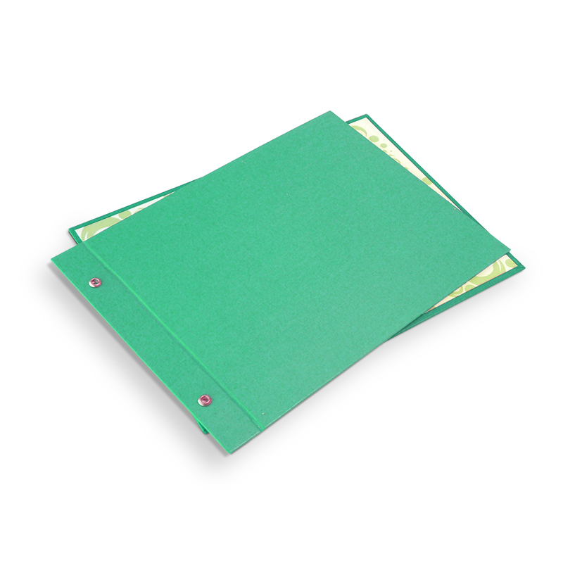 Carpeta forrada Avíos N°5 verde manzana