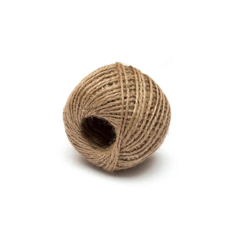 Hilo de yute grueso de 50g. 3mm. de diámetro, 10 ovillos de 20mts.
