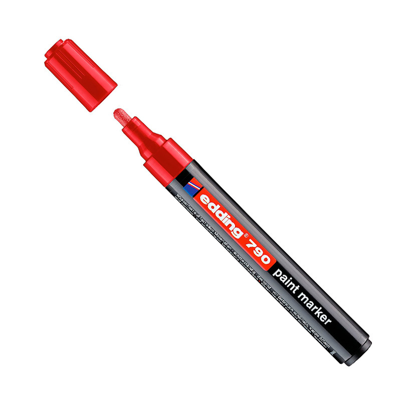 Marcador Edding 790 rojo de 10 unidades