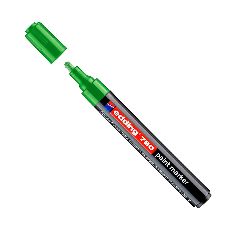 Marcador Edding 790 verde, de 10 unidades