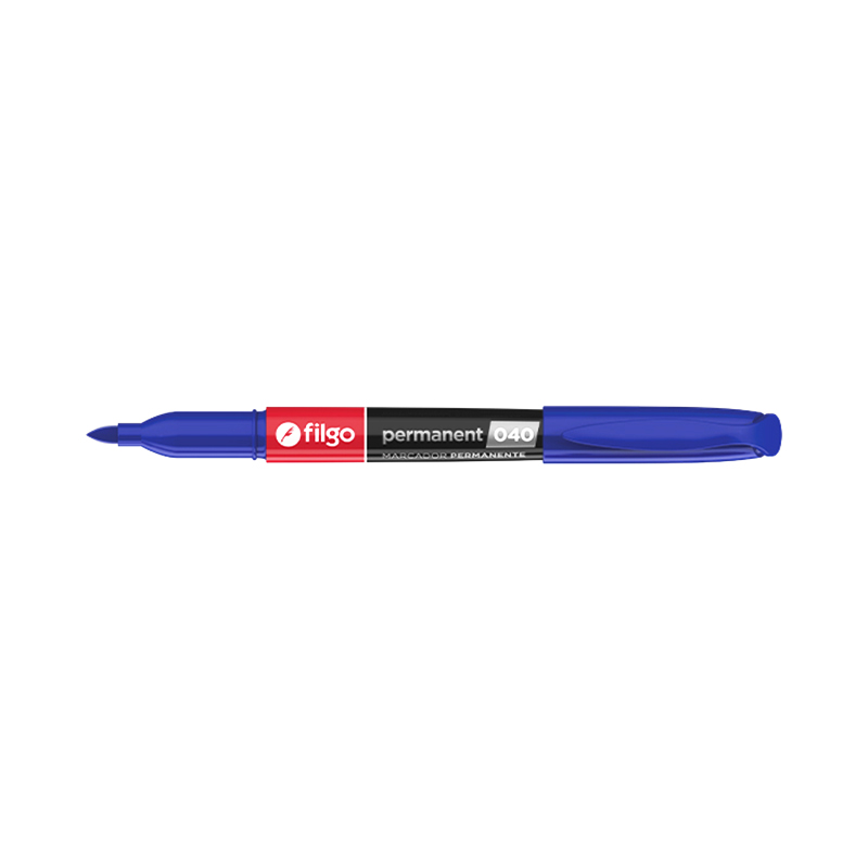 Marcador permanente de punta fina 1.0mm. Filgo Permanent Marker 040 Azul