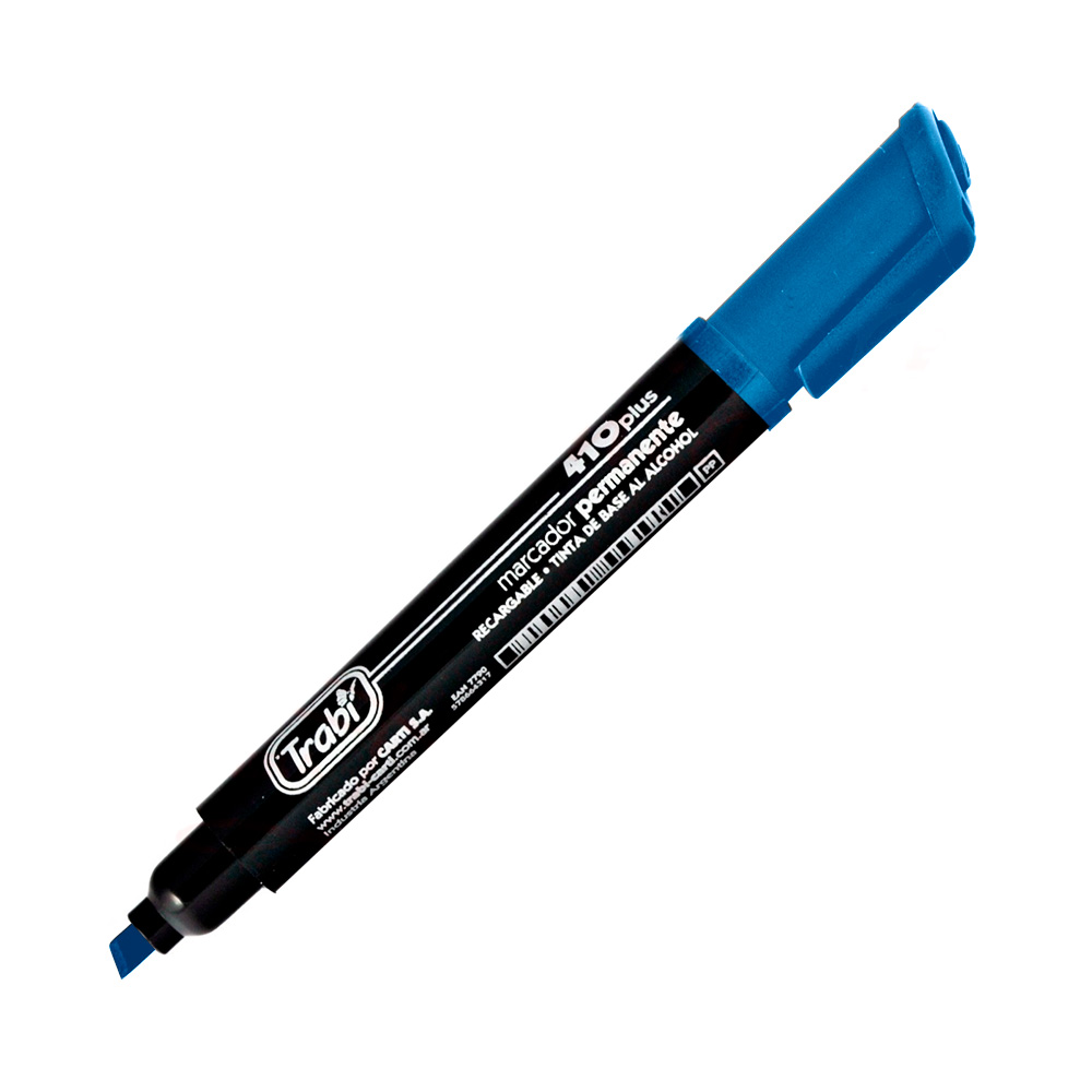 Marcador al solvente Trabi 410 azul