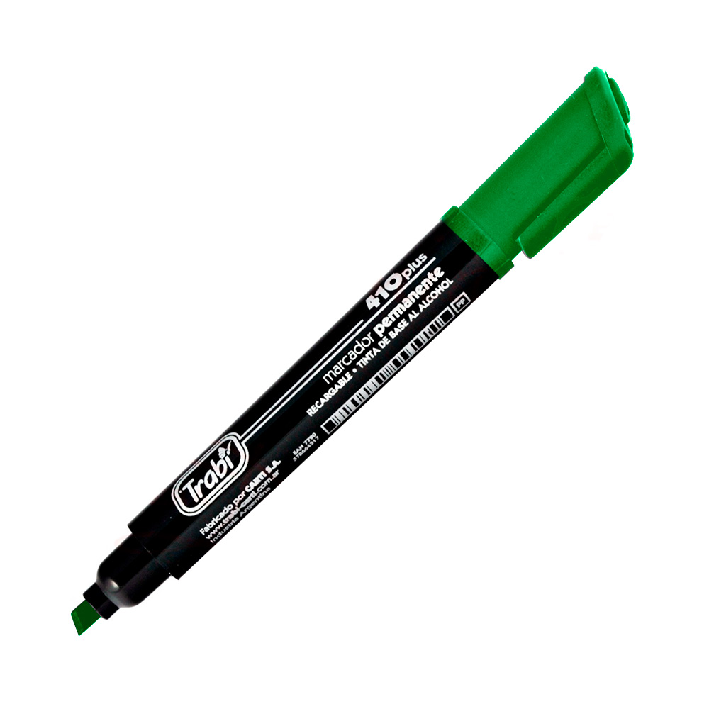 Marcador al solvente Trabi 410 verde