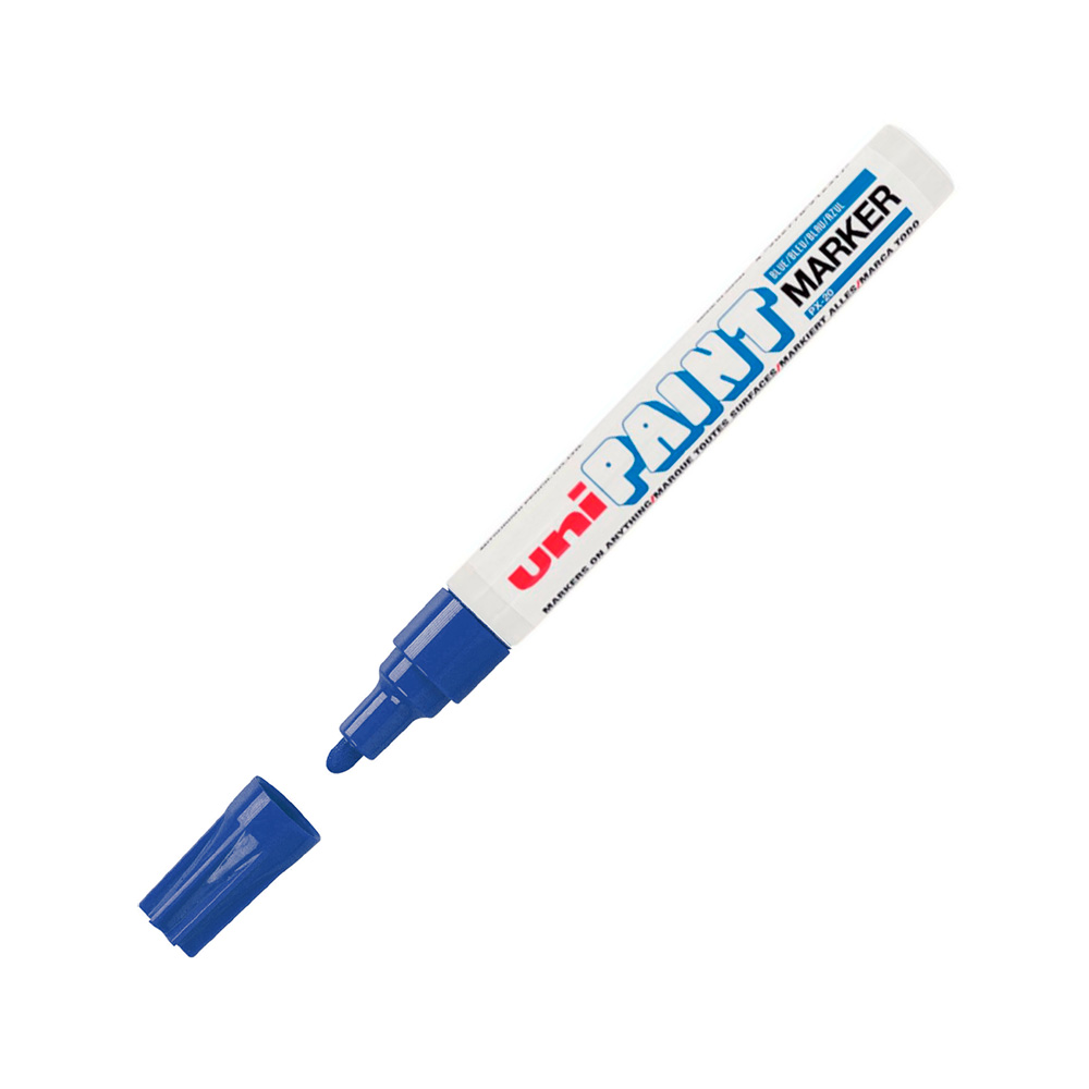 Marcador Uni Paint PX20 azul, 12 unidades