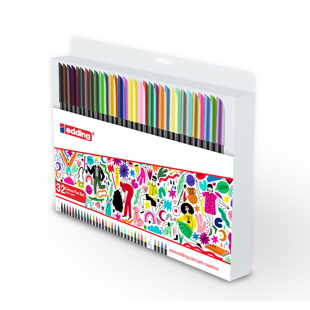 Set Creativo Edding Fun Setde 32 marcadores