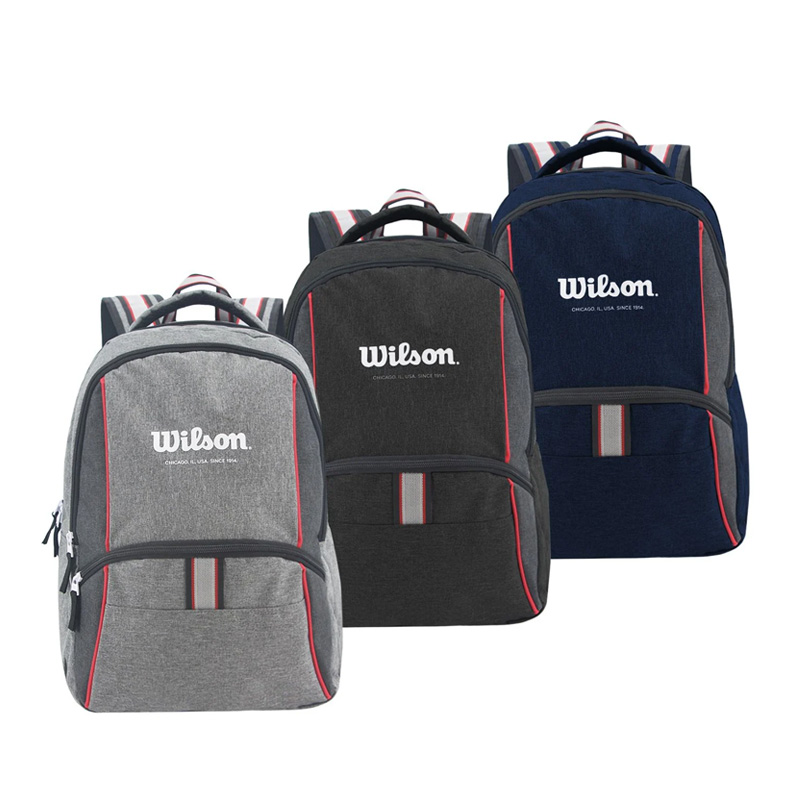 Mochila Wilson Sport gris | gris topo | azul, 18"