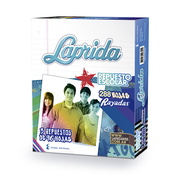 Repuesto Laprida, 288 hojas rayadas