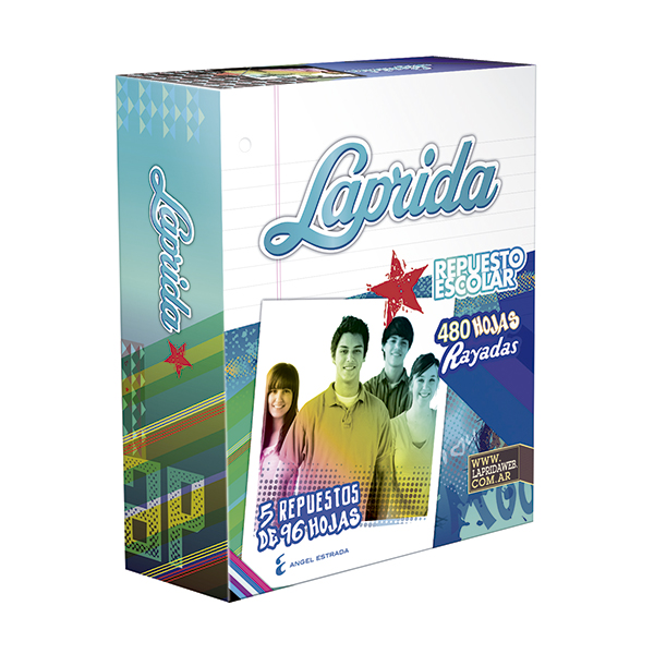 Repuesto Laprida, 480 hojas rayadas