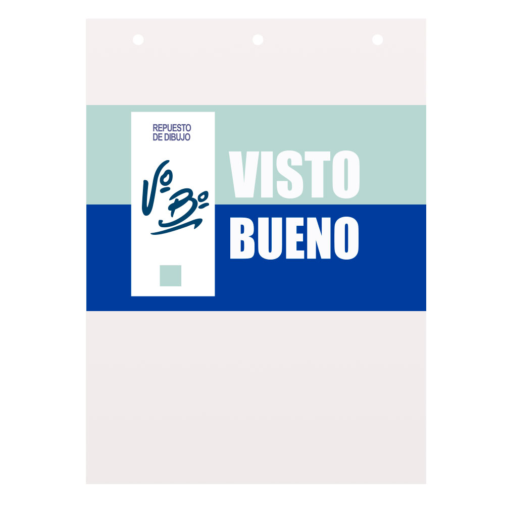 Repuesto de Dibujo Visto Bueno N°6 blanco, 8 hojas