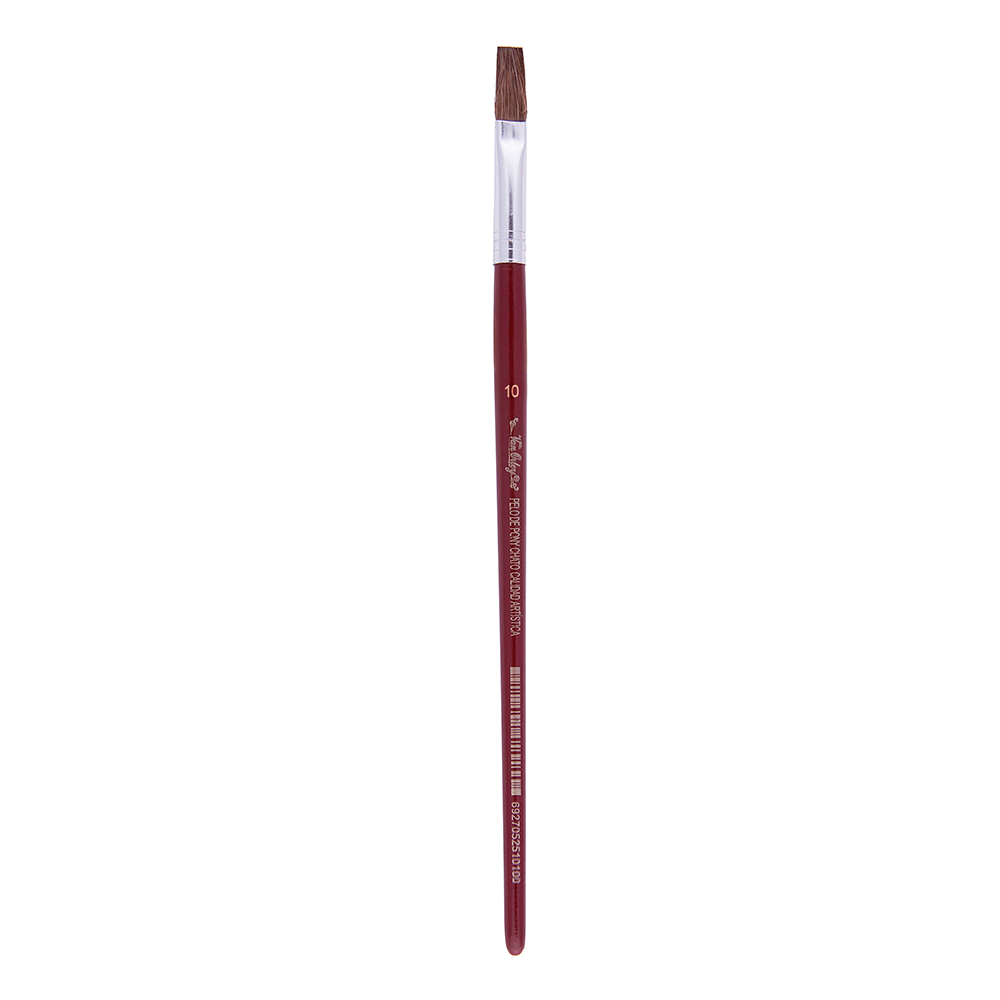 Pincel chato N°10 Van Orley, pack de 12 unidades