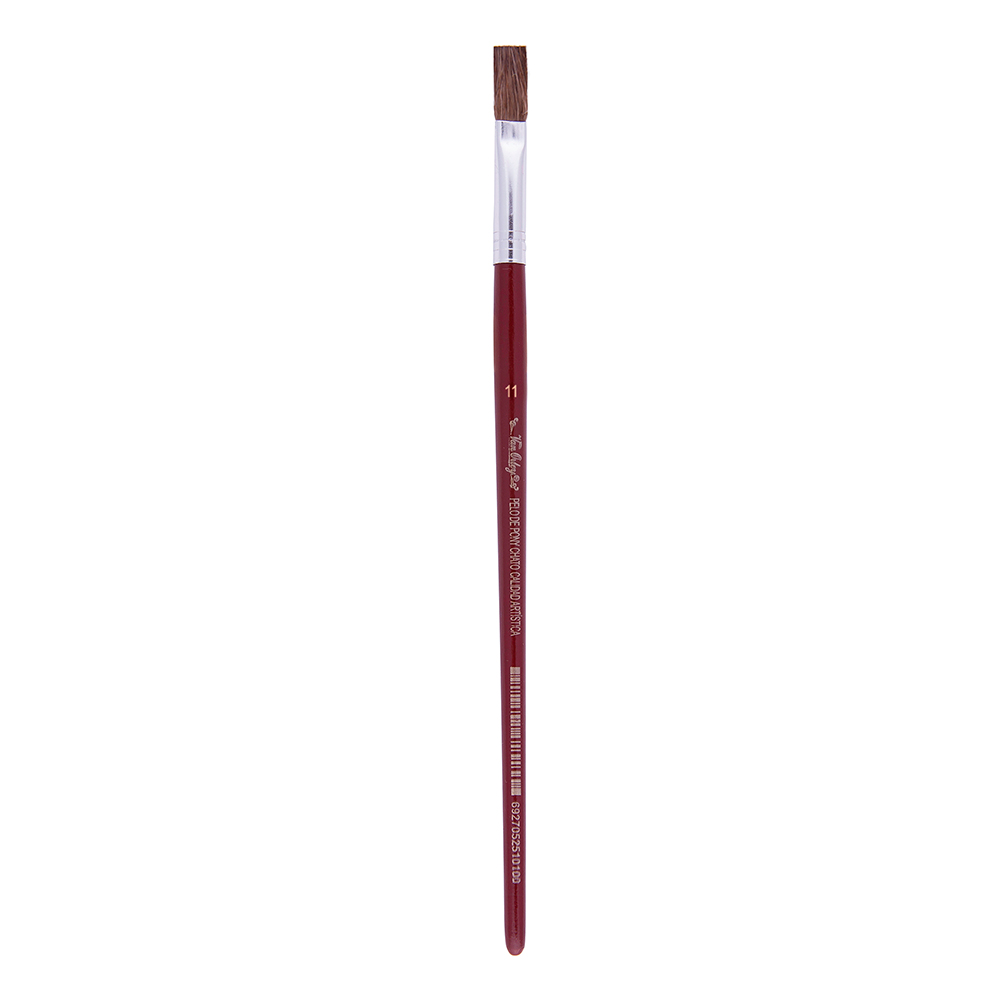 Pincel chato N°11 Van Orley, pack de 12 unidades