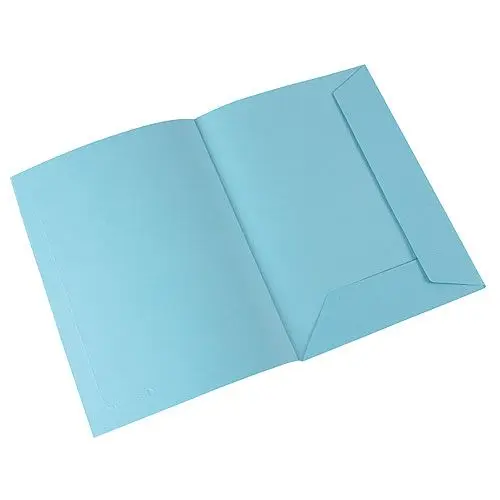 Carpeta presentación de cartulina A4 celeste