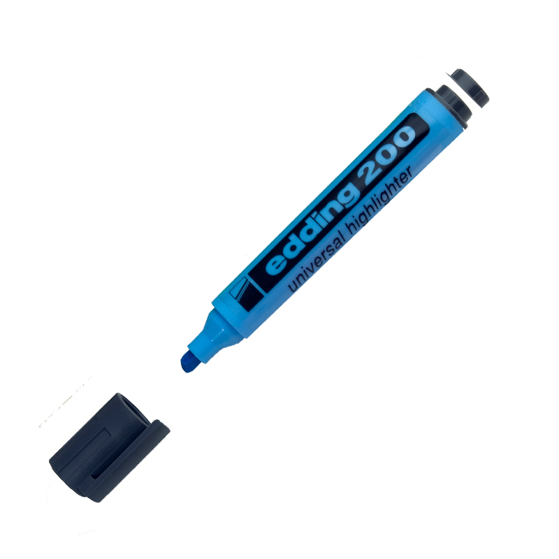 Resaltador Redondo Edding 200 celeste