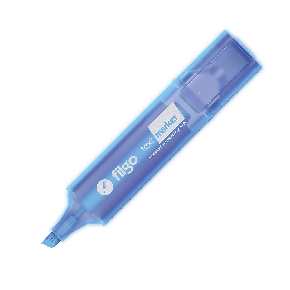 Resaltador Filgo Text Marker Flúo celeste