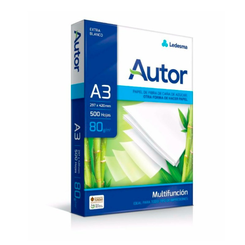 Resma Autor A3, 80g.