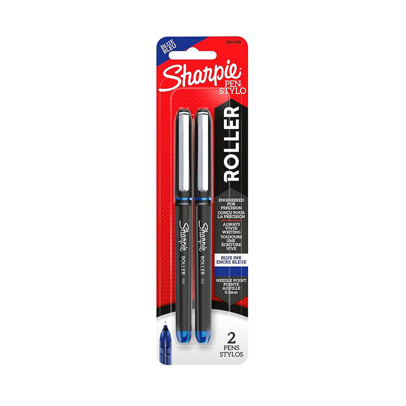 Roller Sharpie 0.5mm. azul, blister de 2 unidades