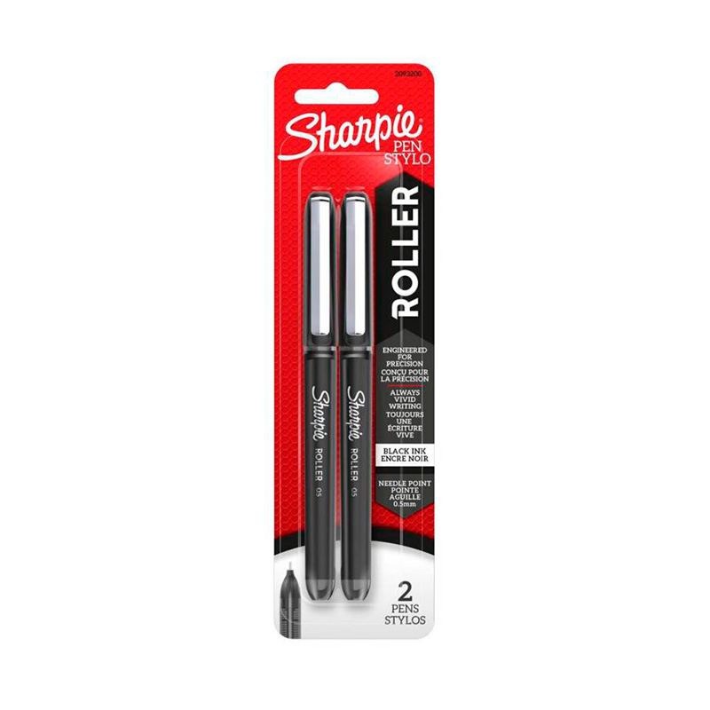 Roller Sharpie 0.5mm. negra, blister de 2 unidades