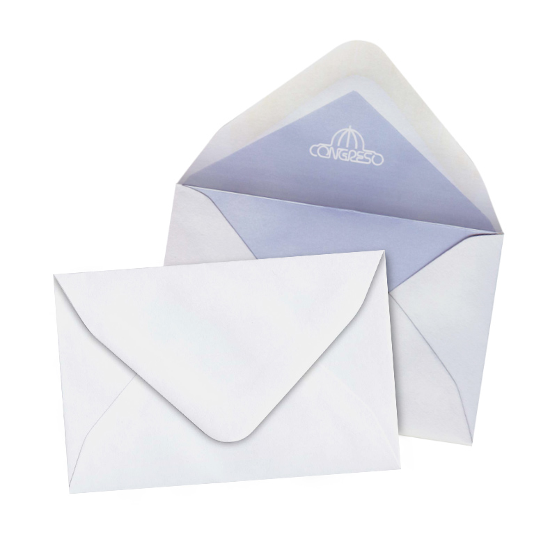 Sobre Tarjeta Congreso, 7 x 10.5cm. pack de 250 unidades