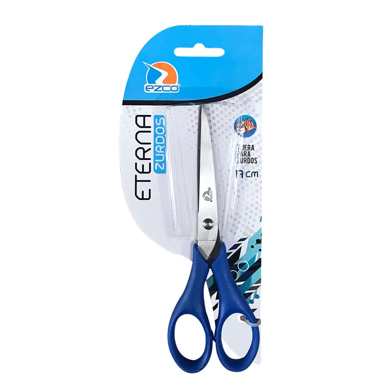 Tijera Ezco Eterna, 17cm., blister por unidad