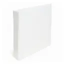 Carpeta 2 anillos A4 Blanca cubierta cristal, lomo de 70mm.