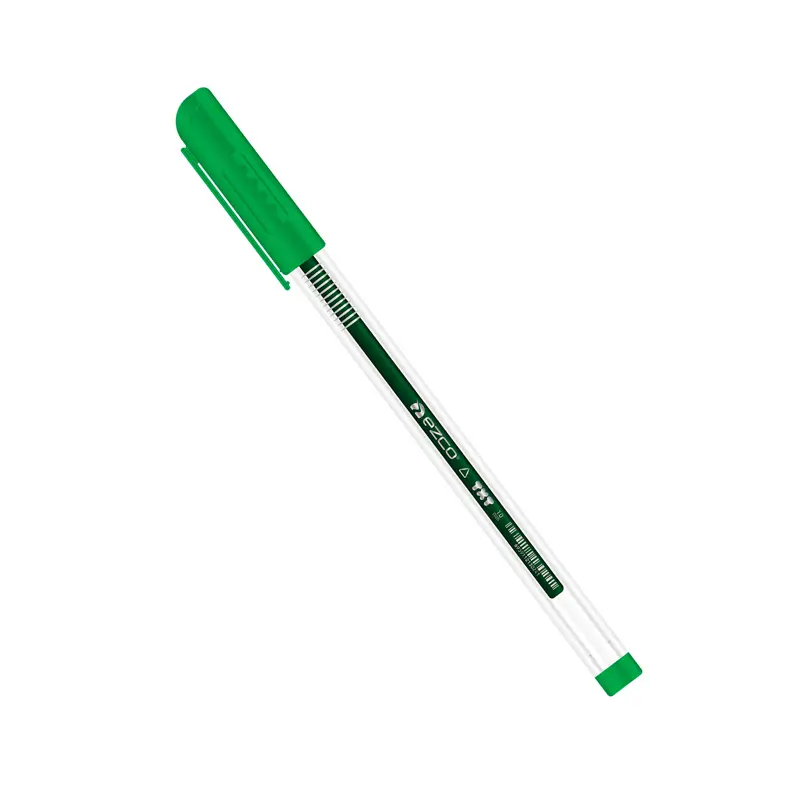 Bolígrafo Ezco TXT verde, 1mm. 