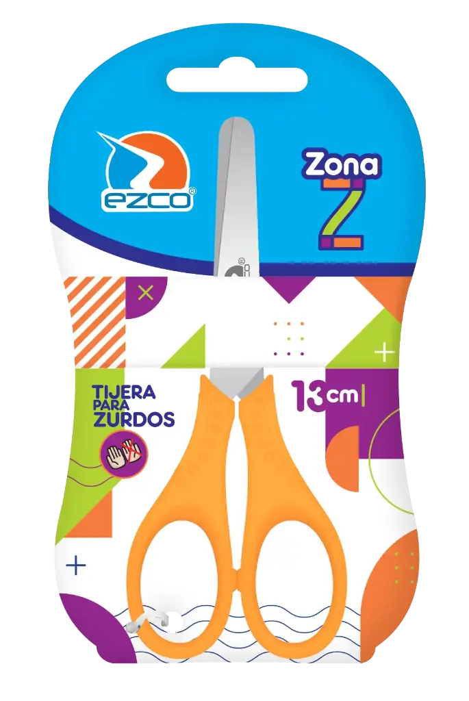 Tijera para zurdos Ezco Zona Z,13cm.