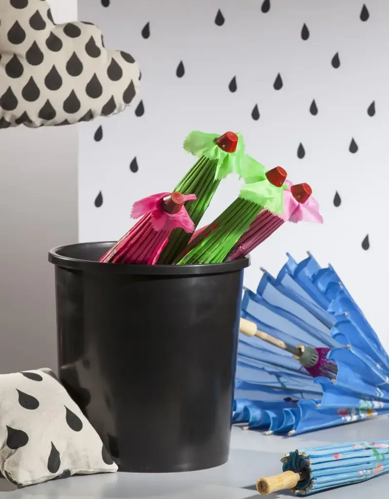 CESTO PAPELERO PLAST.NEGRO ROSSI