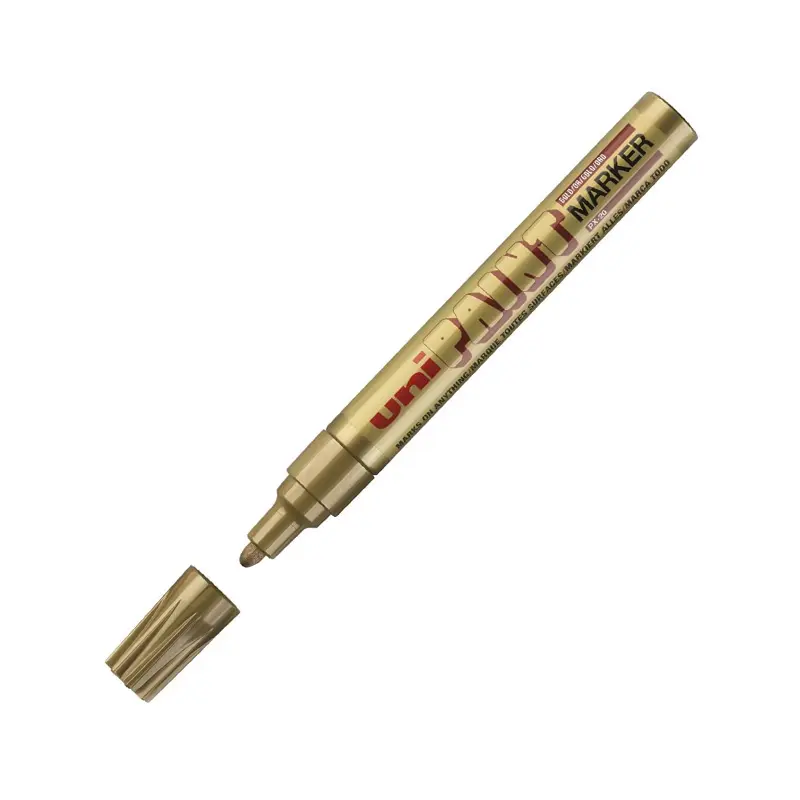 Marcador Uni Paint PX20 oro, 12 unidades